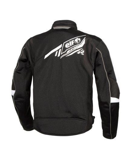 エルフ スポルトメッシュジャケット ブラック&ホワイト Lサイズ EJ-S115
