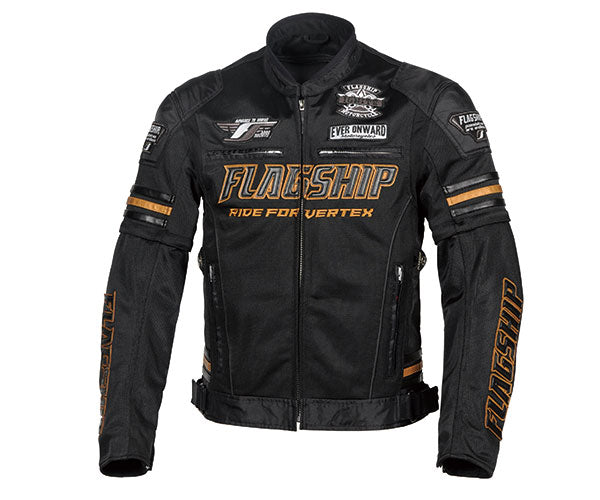 取寄 フラッグシップ イクシードメッシュジャケット ゴールド Lサイズ FJ-S203SP