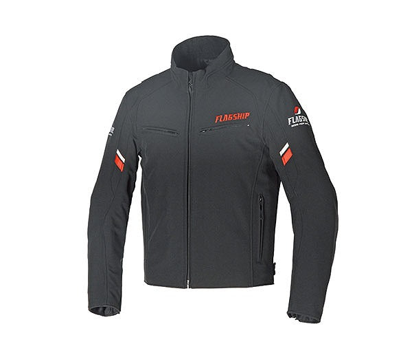メンズ FJ-W195 レッド Lサイズ ファストストレッチジャケット フラッグシップ 中綿入り防寒インナー 肩・肘・背中/プロテクター標準装備