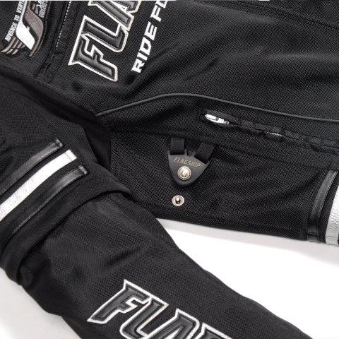 取寄 フラッグシップ イクシードメッシュジャケット ブラック&グリーン LWサイズ FJ-S203SP