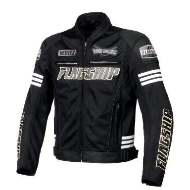 イクシードメッシュジャケット ブラック&ホワイト Lサイズ FJ-S214