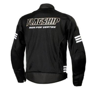 取寄 イクシードメッシュジャケット ブラック&ホワイト LLサイズ FJ-S214