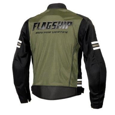 取寄 イクシードメッシュジャケット ダークグリーン Mサイズ FJ-S214