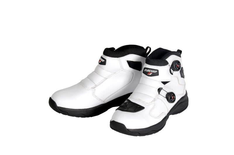 取寄 フラッグシップ ヴォクサームライディングブーツ ホワイト 26.5cm FSB-801