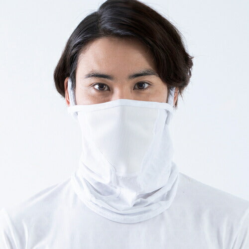 21_FTP_フェイスカバー耳ループ付キ ホワイト Fサイズ 25152417 フリーズテック