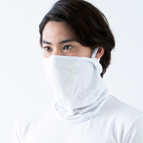 21_FTP_フェイスカバー耳ループ付キ ホワイト Fサイズ 25152417 フリーズテック