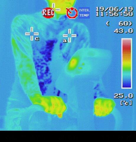 LD_FTP_L/Sクルーネックインナー ホワイト 3XLサイズ 25171521 フリーズテック