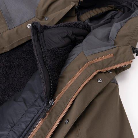 取寄 ゴールドウイン ジップイン光電子フリース ブラック(K) Mサイズ GSM24250