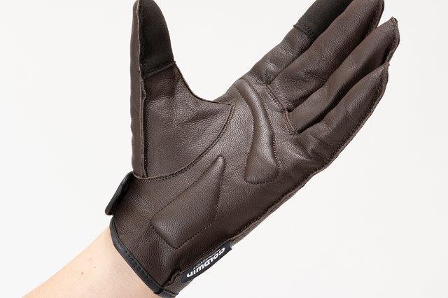 ゴールドウイン アンチバイブレーションレザーショートグローブ ブラウン(BR) Lサイズ GSM26004E