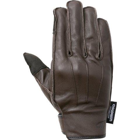 ゴールドウイン アンチバイブレーションレザーショートグローブ ブラウン(BR) Sサイズ GSM26004E