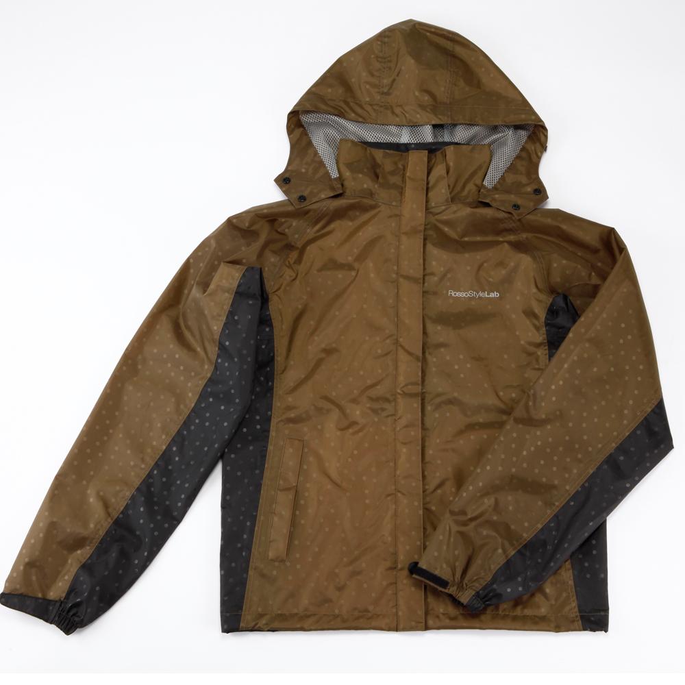 ロッソスタイルラボ バイク用レインスーツ ドット セパレート ロッソスタイルラボ レディース ブラウン S ROR-305 レディース 防水 透湿