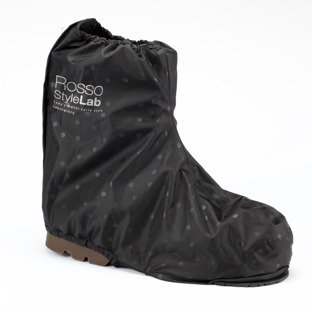 ロッソスタイルラボ バイク用レインブーツカバー ドット ロッソスタイルラボ レディース ブラック L(23.0-25.5) ROR-306 レディース 防水 透湿