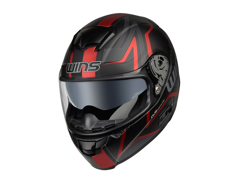 FF-CONFORT GT-Z マットブラック×レッド Mサイズ ウインズ/WINS インナーバイザー装備 フルフェイス