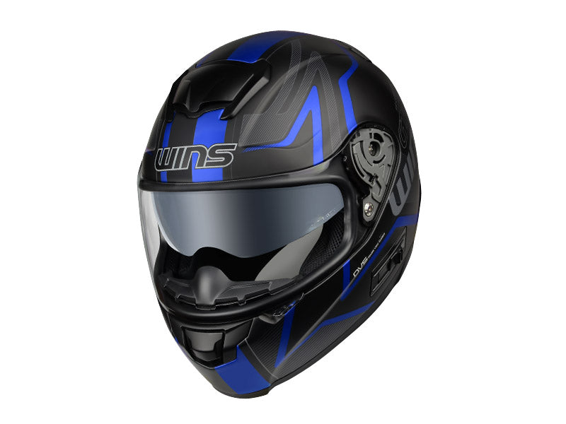 FF-CONFORT GT-Z マットブラック × ブルー Lサイズ ウインズ/WINS インナーバイザー装備 フルフェイス