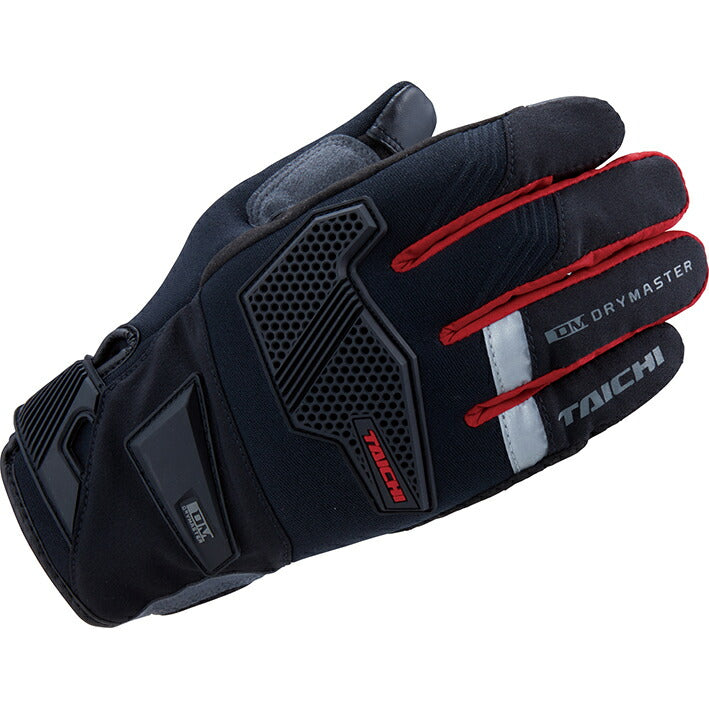 メンズ RST450 ブラック/レッド Sサイズ ドライマスター -FIT エッジ レイングローブRSタイチ TPUナックルプロテクター 防水 透湿 スマホ対応