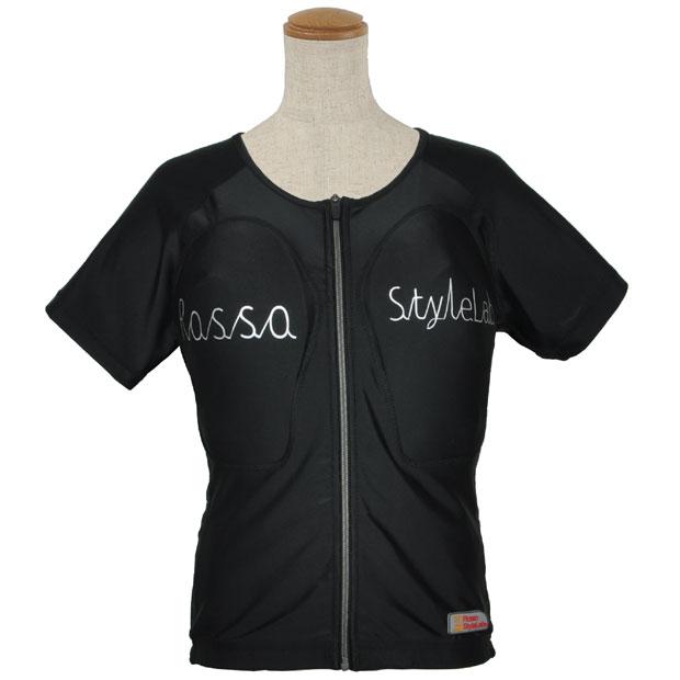 バイク用プロテクター レディース プロテクション Tシャツ ブラック L ROPRO-09 ロッソスタイルラボ