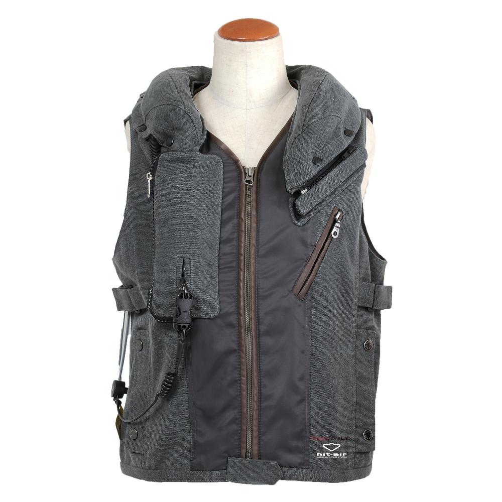 ロッソスタイルラボ ロッソスタイルラボ ×hit-air コラボプロテクトベスト BLACK Mサイズ ROJH-001 レディース エアバッグ 30ccボンベ 背中プロテクター標準装備