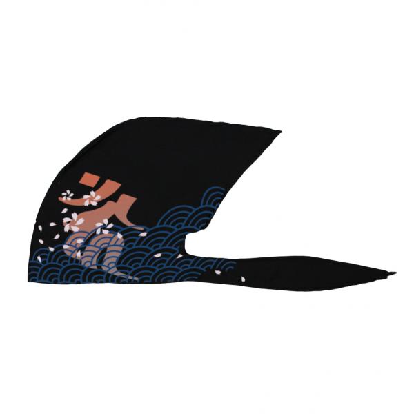 弐黒堂 バンダナキャップ 舞桜 黒/橙 FREE WBKN-474