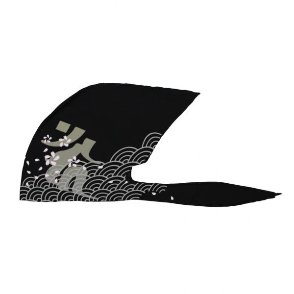弐黒堂 バンダナキャップ 舞桜 黒/灰 FREE WBKN-474