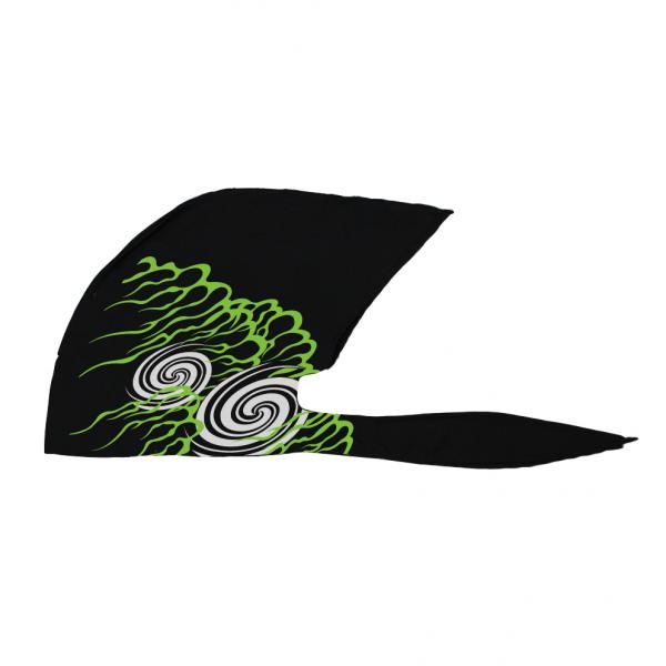 弐黒堂 バンダナキャップ 不知火 黒/緑 FREE WBKN-475