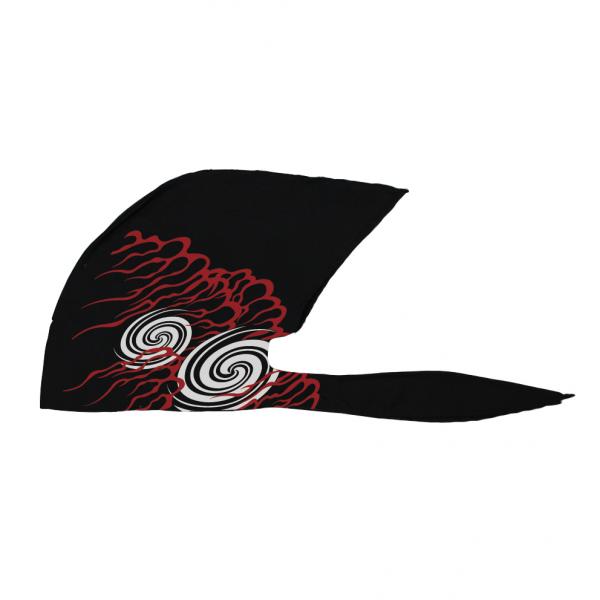 弐黒堂 バンダナキャップ 不知火 黒/紅 FREE WBKN-475