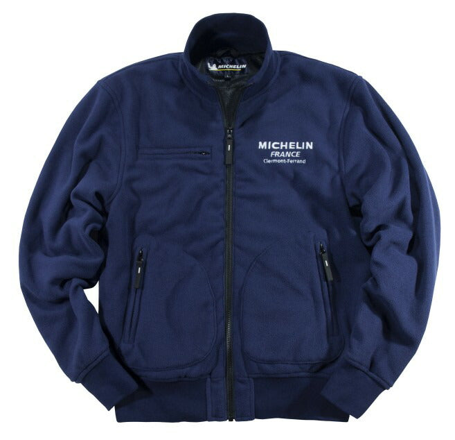 ミシュラン バイク ML19401W 防寒・防風 フリースジャケット ビバンダム (ネイビー, M) メンズ 防風 プロテクター別売
