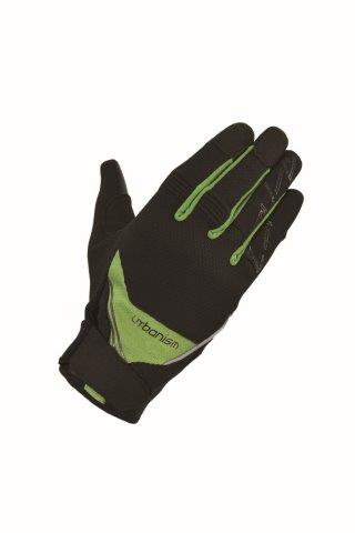 アーバニズム ストリートライドメッシュグローブ メンズ/タッチパネル/軽量 ライム Lサイズ UNG-232