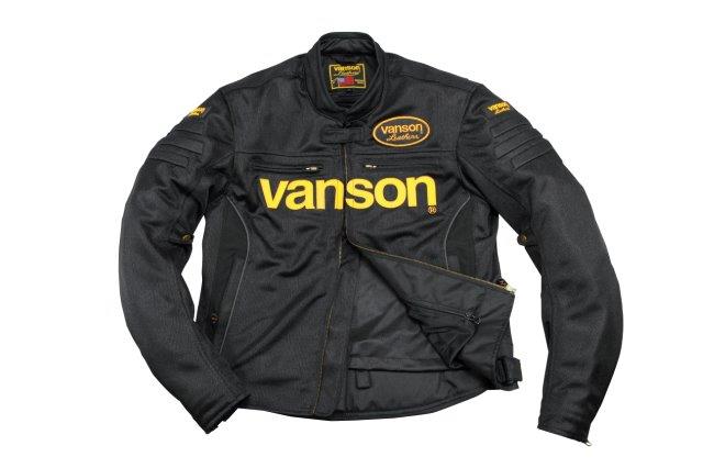 バンソン メッシュジャケット メンズ/快適性/安全性 ブラック/イエロー XLサイズ VS20107S