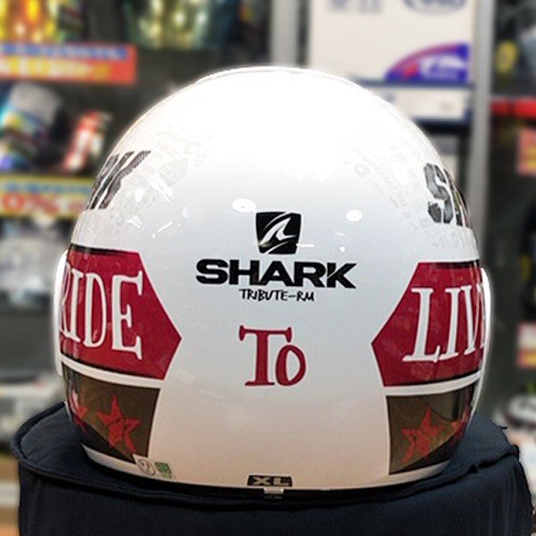 ダラク DRAK TRIBUTE RM WHITE Mサイズ オープンフェイスヘルメット ゴーグル・フェイスマスク 付キキャンペーン中