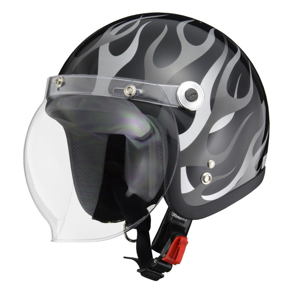 ジェットヘルメット BC-10 フリーサイズ ブラック/フレア リード