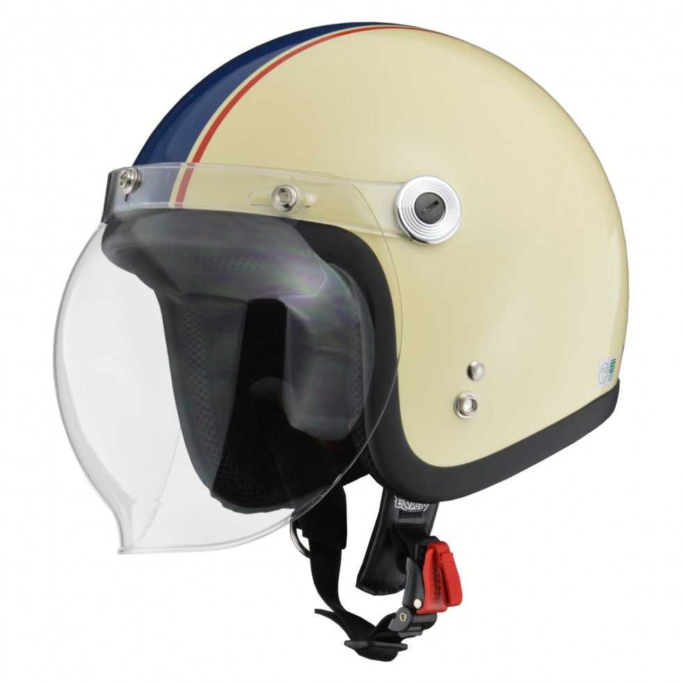 ジェットヘルメット BC-10 フリーサイズ アイボリー/ネイビー リード