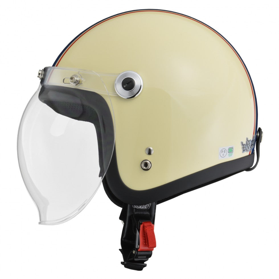 ジェットヘルメット BC-10 フリーサイズ アイボリー/ネイビー リード