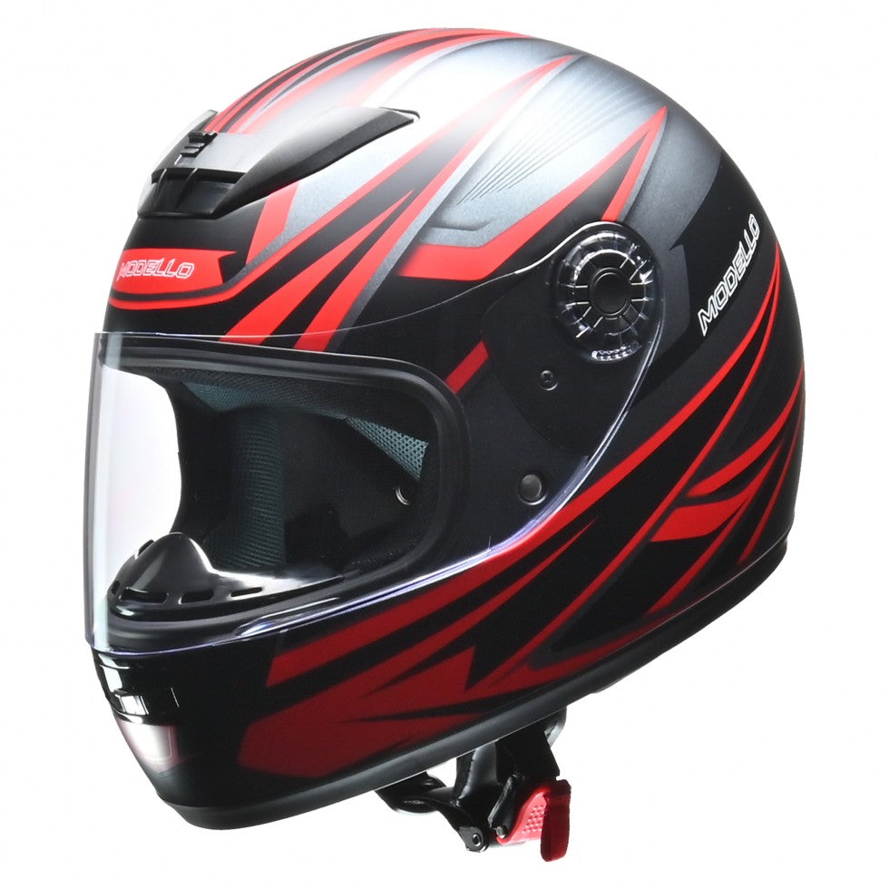 フルフェイスヘルメット MODELLO マットガンメタ リード