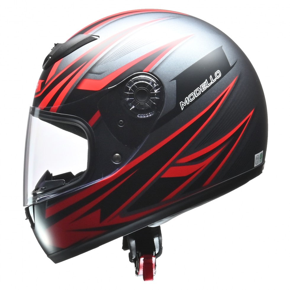 フルフェイスヘルメット MODELLO マットガンメタ リード