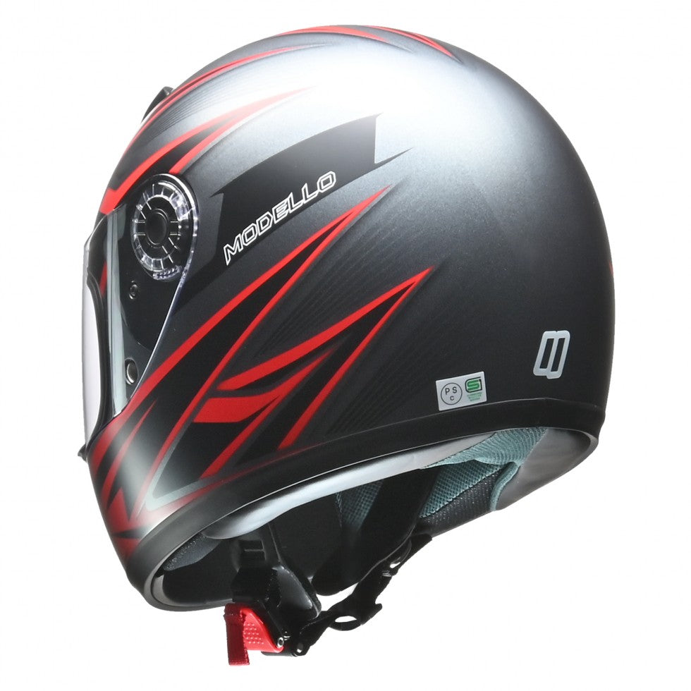 フルフェイスヘルメット MODELLO マットガンメタ リード