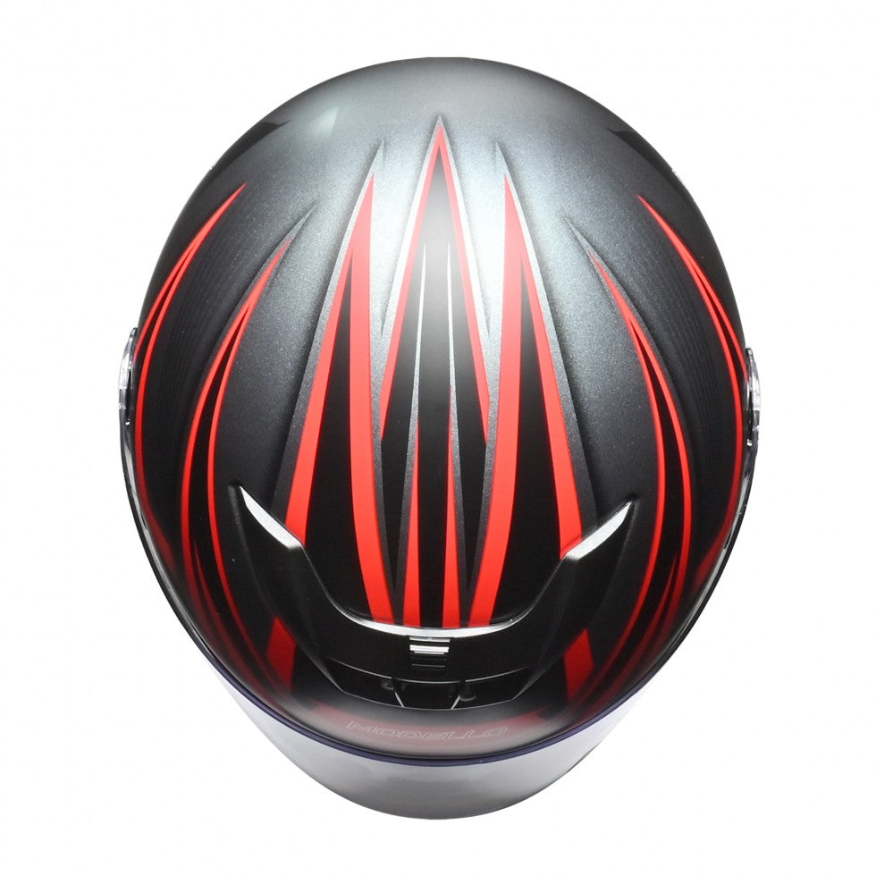 フルフェイスヘルメット MODELLO マットガンメタ リード