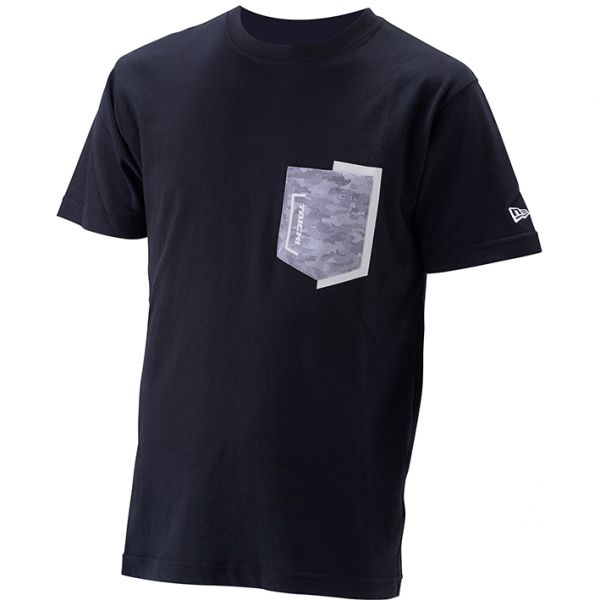 メンズ NEU004 ドット カモ/ブラック Sサイズ COTTON POCKET T-SHIRT NEWERA×RSタイチ USサイズ