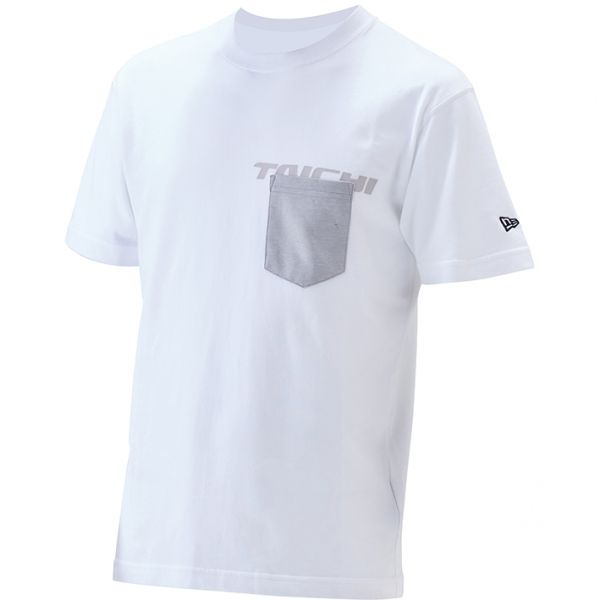 メンズ NEU004 グレー/ホワイト Lサイズ COTTON POCKET T-SHIRT NEWERA×RSタイチ USサイズ