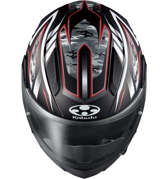 OGK KABUTO RYUKI ENERGY(エナジー) フラットブラックレッド Sサイズ