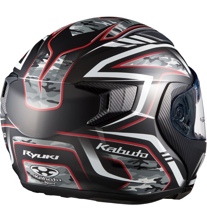 OGK KABUTO RYUKI ENERGY(エナジー) ホワイトレッド Mサイズ