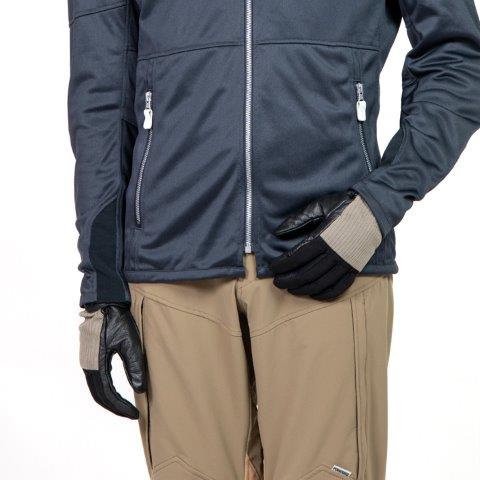 リブメッシュグローブ ナチュラルブラック Sサイズ PG-24151 パワーエイジ