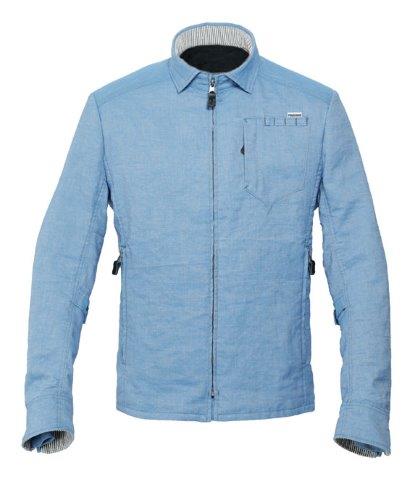 取寄 パワーエイジ リネンシャツライダース ダンガリー XLサイズ PJ-23105