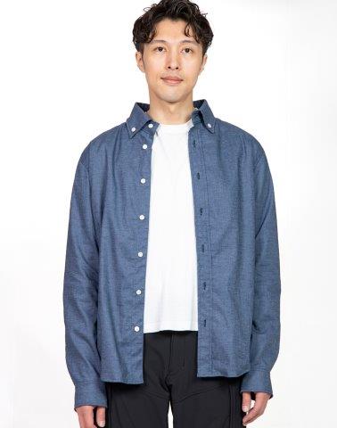 取寄 イージーライドシャツ ブルーストライプ Mサイズ PJ-24110 パワーエイジ