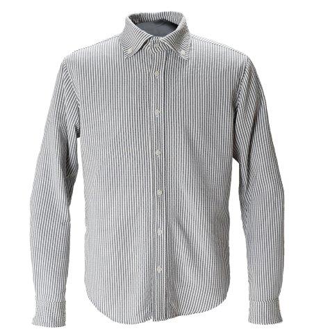 取寄 イージーライドシャツ ブラックストライプ Lサイズ PJ-24110 パワーエイジ