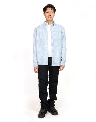 取寄 イージーライドシャツ ブラックストライプ Mサイズ PJ-24110 パワーエイジ