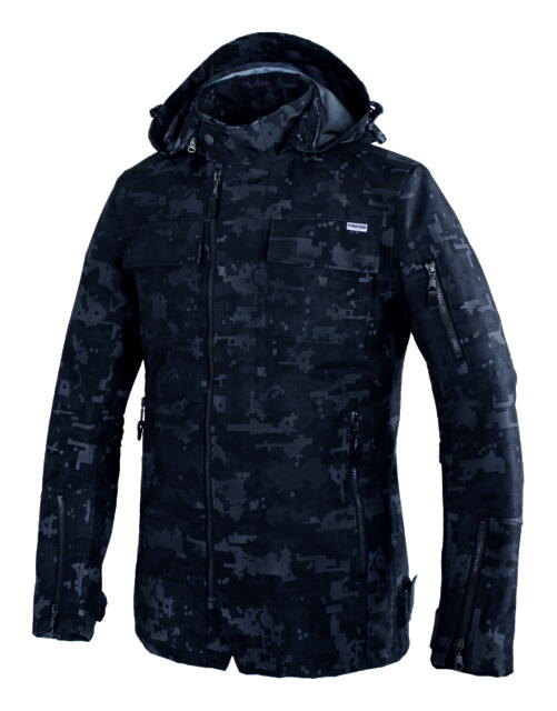 レディース PJ-103 デジカモ WLサイズ ウォータープルーフライダース パワーエイジ 防水 透湿 防風 肩・肘・背中プロテクター標準装備