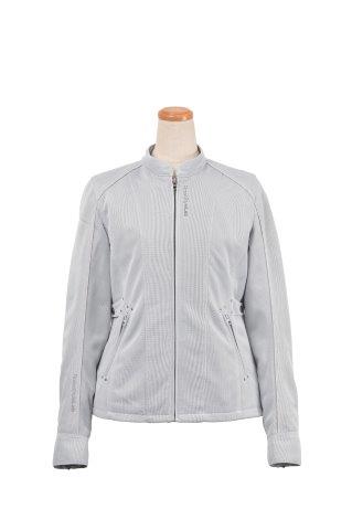 ロッソスタイルラボ スタイルアップメッシュジャケット レディース ライトグレー L+サイズ ROJ-104
