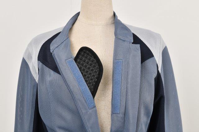 ロッソスタイルラボ ライダースメッシュジャケット レディース ブルー/ネイビー Mサイズ ROJ-105