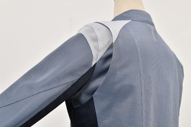 取寄 ライダースメッシュジャケット ライトグレー/チャコール Lサイズ ROJ-105 ロッソスタイルラボ