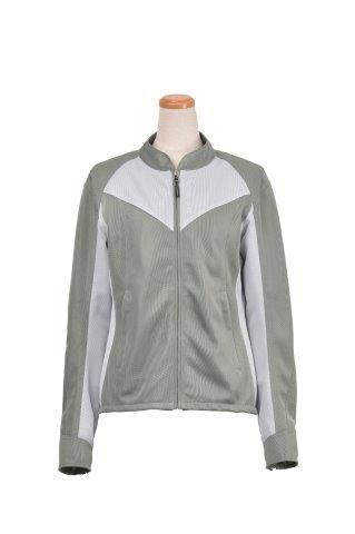 ロッソスタイルラボ ライダースメッシュジャケット レディース ミント/ライトグレー Lサイズ ROJ-105